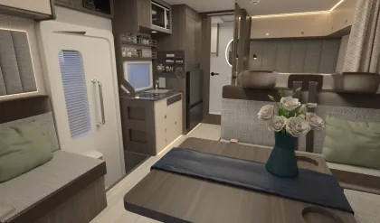 Iveco RV Family Off-Road Motorhome Travel Camper Van with Bad Table