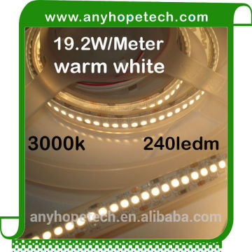 Fast delivery high brightness 19.2W per m warm white smd 3528 waterproof flexible led strip