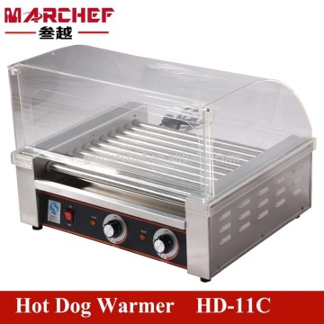 Grill di hot dog elettrici commerciale con copertina_ grill salsiccia pentola_sausage macchina più calda