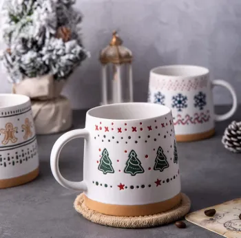 Christmas - themed Handmade Ceramic Mugs