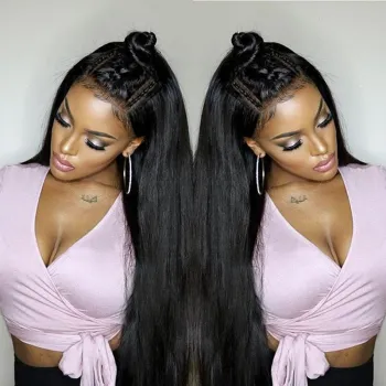 Wholesale 100% Brazilian Human Hair Hd Transparent Swiss Full Lace Wig,Curly Cuticle Aligned Lace Front Wig,360 Lace Frontal Wig