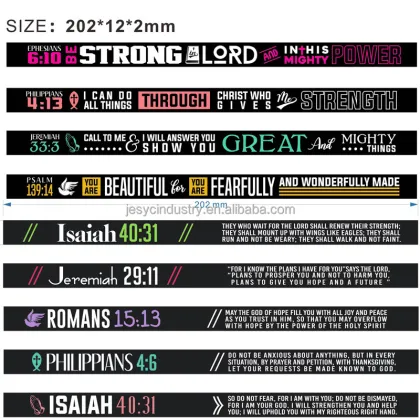 Religious-themed Silicone Wristbands: Perfect Promotional Event Gifts for Bible Faith and Sports Enthusiasts