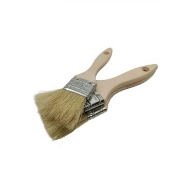 Difference size Bristle wooden handle flat paint brush