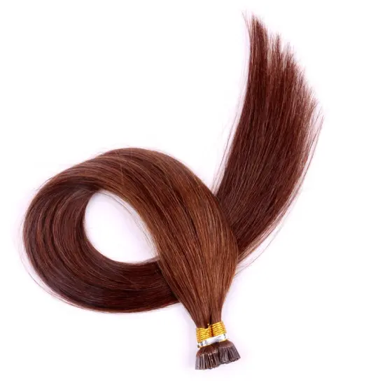 European Market Wholesale 22Inch 1G Cuticle Aligned Non Double Drawn Virgin Remy Flat Tip Human Hair Extension