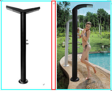 Modern Aluminum Alloy Outdoor Shower Column for Gardens