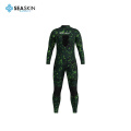 Seaskin 2mm Neoprene One Piece Wetsuit untuk Lelaki Kembali Zip Lengan Panjang Menyelam