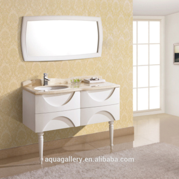 White Solid Wood Bathroom Vanities