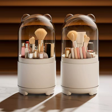 Large Capacity Dust-Proof Transparent Makeup Brush Organizer Box