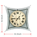 Wooden and Metal Modern Design Luxury Wall Clock