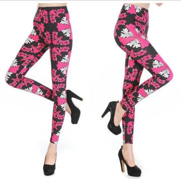 Lggings with red flower leggings more patterns are available