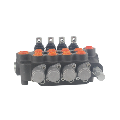 Hydraulic Control Monoblock Valve 80lpm 1-7 way hydraulic manual control monoblock valve Manufactory