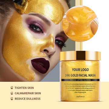 OEM Wholesale Organic Skin Care 24k Gold Collagen Facial Mask 250g