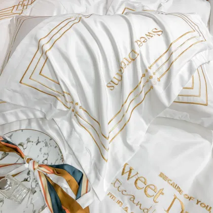 pearl white bedding set for a good night