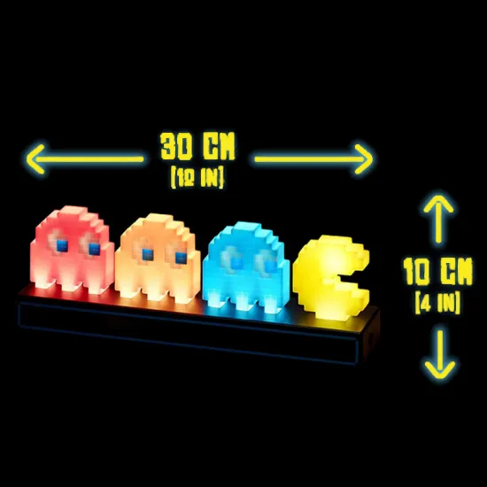 Pixel Ghosts Pac-Man 3D LED Light - Game Icon Visual Illusion Lamp