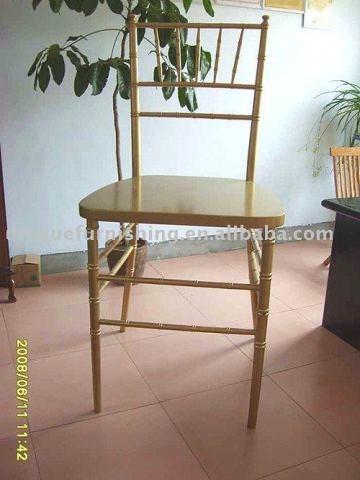 Gold wooden chiavary barstool for ballroom bar chair