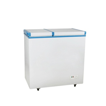 BCD-198 Double Temperature Double Door Half Freezer Half Refrigerator