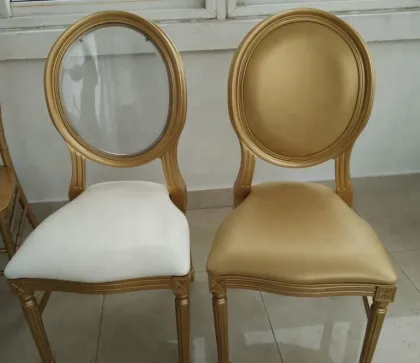 Hot sale luxury resin crystal dining louis ghost wedding chair