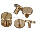 Brass Plated Steel  Binding Post Book Screw