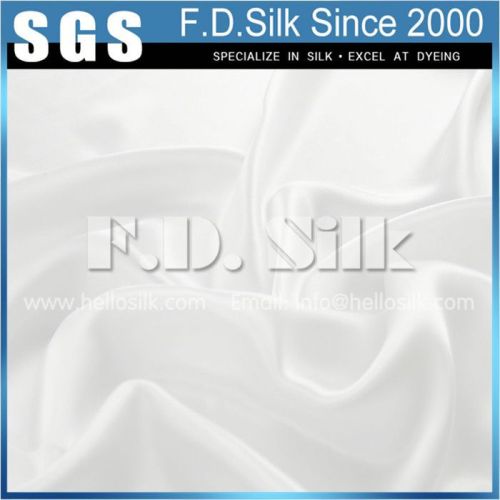 FINDSILK Satin Crepe 100% Silk Fabric White--SILK EXPERT