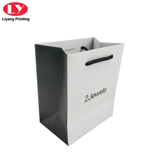 Custom Retail Bags Small Jewelry Paper bag Logos