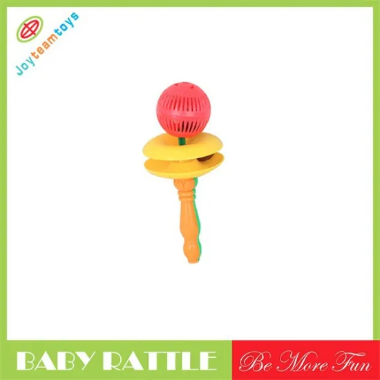 JTI00313 Full color ABS plastic baby wrish rattle with crazy price