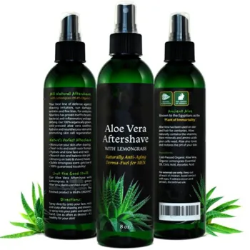 Private Label Organic Aloe Vera Aftershave for Men