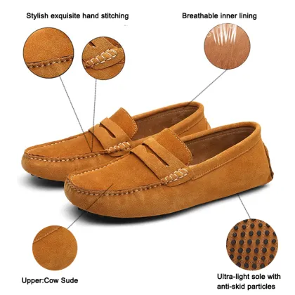 Men Classic Penny Loafers Flats Moccasins Casual Shoes