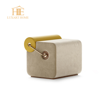 Velvet and Leather Luxury Living Room Sofas, Ottomans, and Accent Stools