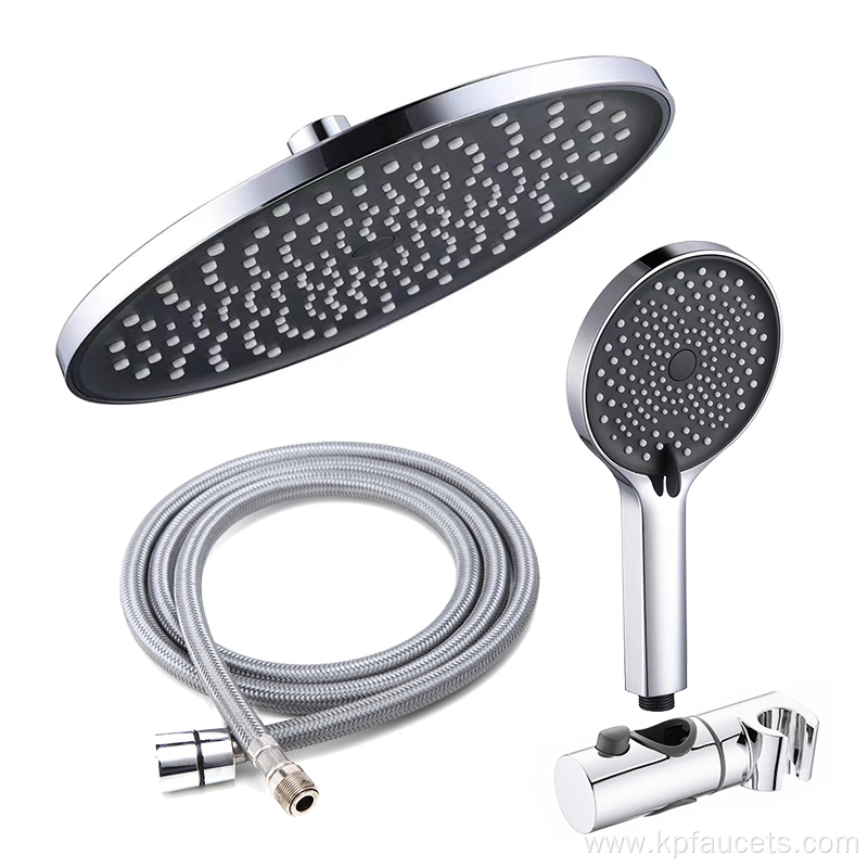 Bathroom Stainless Steel Handheld Rain Double Showerhead Set