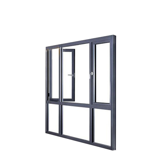 12mm tempered clear glass Inward opening casement windows