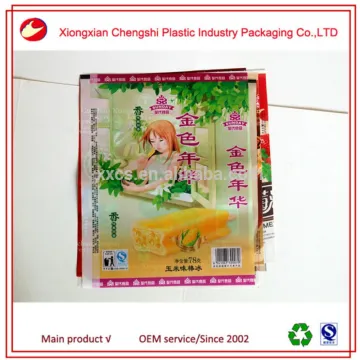 Custom plastic ice pop pack bag