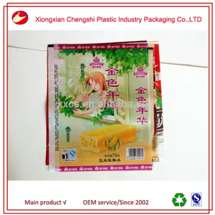 Custom plastic ice pop pack bag