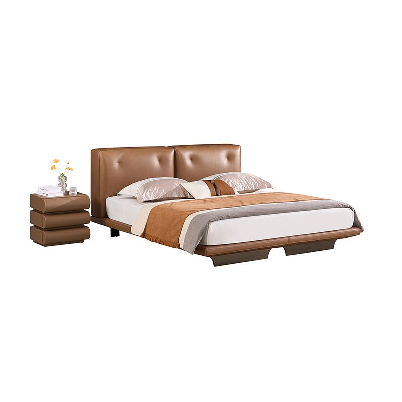 Dylan Bed - Stylish Leather Frame with Dual Backrests