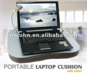portable laptop cushion with 8 led light