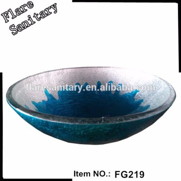 2016 New Hand Painted Glass Basin Vessel Sink, Wash Sink