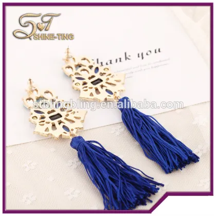 Vintage Long Tassel Earrings for Women Fashion Water Drop Earring Gold Plated Luxury Big Drop Earrings