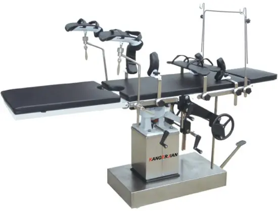 Full set of accessories operating table