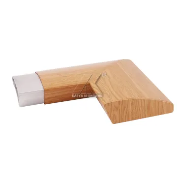 Hot Selling Quality 6063 Aluminum Wooden Effect Indoor Stair Parts & Railing