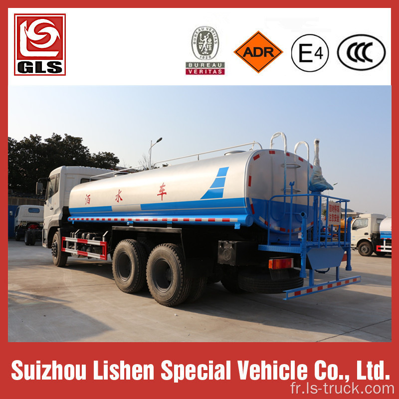 15000L eau citerne 6 * 4 eau saupoudrer