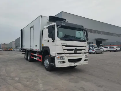 HOWO brand diesel 340hp van freezer truck