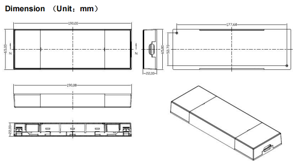 90W Flat Constant Voltage LED Driver