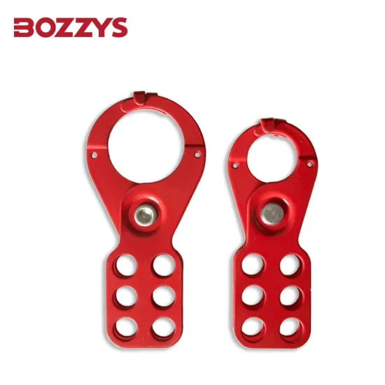 Rust-Proof Steel Lockout Hasp with 6-Holes and 38MM Hook for Industrial Equipment Management