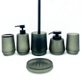 Dark green bath set glass bottle