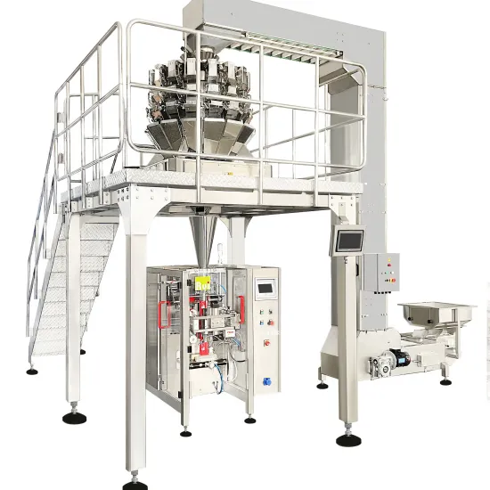 RL420K Automatic Multihead Weighing and Packing Machine for Nuts, Chips, Candy, and Jelly
