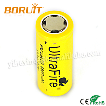 3.7v 6800mAh Rechargeable Li-ion 26650 Battery