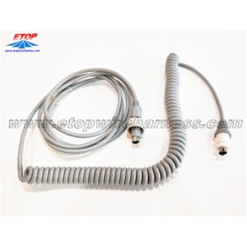 Connector Coiled Cable Assembly with DIN