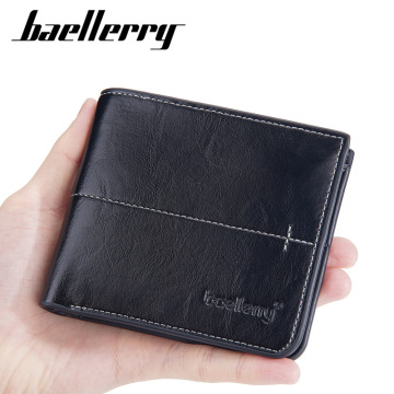 Good Selling Multi-card Thin Card Holder Fashion Short Men's PU Leather Wallet