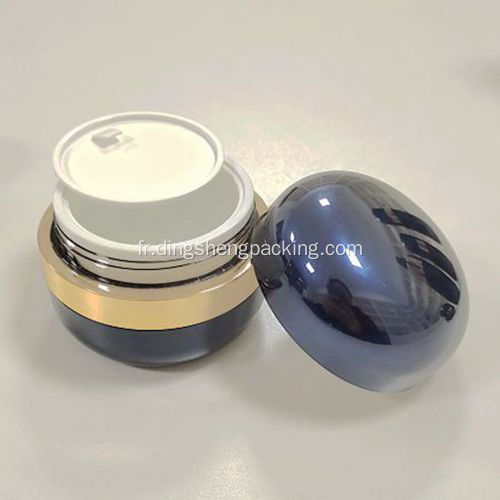 Bouteille de pompe acrylique ronde d'emballage de cosmétiques de 30g