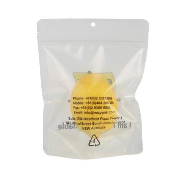 Recyclable stand up ziplock bags