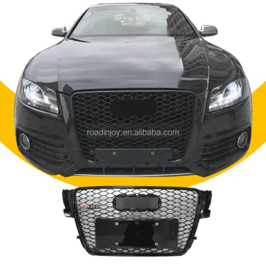 2008-2012 Audi A5 B8 RS5 Style Honeycomb Grill with Quattro Upgrade to RS4 Facelift Mesh Front Bumper Grille